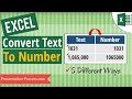 How to Convert Text to Numbers in Excel (5 Ways!)