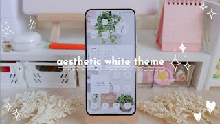 how to make your phone aesthetic ✨️ white theme 🤍