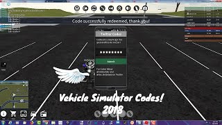 Roblox Vehicle Simulator Codes 2018 November لم يسبق له مثيل الصور