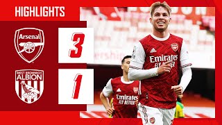 HIGHLIGHTS | Arsenal vs West Brom (3-1) | Smith Rowe, Pepe, Willian | Premier League