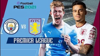 🔴 Manchester City vs Aston Villa | Premier League 2022/23 | eFootball PES Gameplay