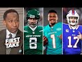 FIRST TAKE | Aaron Rodgers, Josh Allen or Tua Tagovailoa under pressure the most? - Stephen A. Smith