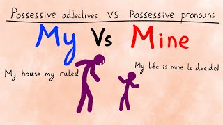 Possessives My vs Mine | Learn Basic English