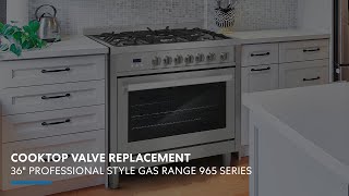 Cosmo Appliances Gas Ranges 965 Series | Cooktop Valve Replacement