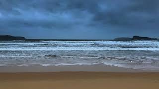 Stormy Ocean Sounds at the Beach | Rolling Thunder & Rain Sounds for Sleeping, Relaxing & Tinnitus