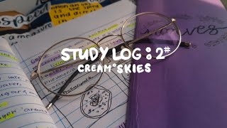 📝ˢᵗᵘᵈʸ ʷⁱᵗʰ ᵐᵉ  // Study log: Episode 2 ( real time \u0026 with music )