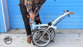 S2L-X Brompton Folding Bicycle, Green Fleet Bikes