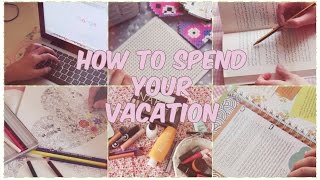 كيف نقضي إجازتنا  ؟ / how i spend my vacation ؟