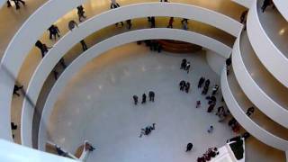 Inside view of Guggenheim Museum NYC