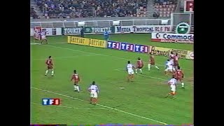 PARIS SG - BORDEAUX-5-0     (TOUS LES BUTS : DIVISION 1 : SAISON 1992-1993)