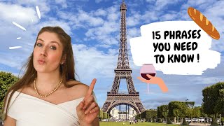 TOP FRENCH PHRASES YOU NEED TO KNOW FOR TRAVEL 🇫🇷 [French for Beginners]