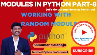 104. Python Random Module Tutorial | Generate Random Numbers, Shuffle, and More!