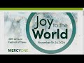 MercyOne hosting 36th annual Festival of Trees: Joy to the World