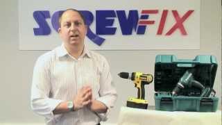 Screwfix Buyer Ben Lainton Demonstrates the DeWalt DC100, Makita BHP453RFTK \u0026 Evo RAGE Mitre Saw