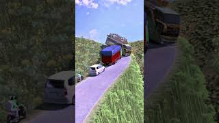 Horrifying Moment: Bus Crosses a Dangerous Road in the Mountains! #3 #eurotrucksimulator2