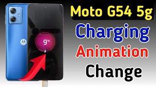 Moto g54 5g me charging animation kaise on kare / moto g54 me charging animation kaise lagaye