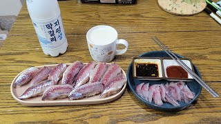 23.04.09 부산 가덕도 새바지 아징 루어낚시 - 오랫만에 전갱이 초밥.ㅎ