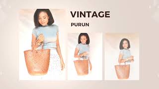 Tas anyaman purun/Bakul Vintage