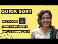 How Quick Sort works? Sorting Algorithm | Explanation + Java Code