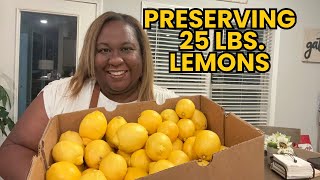 25 Pounds of Lemons-Lemon Preserving in 5 Different Products