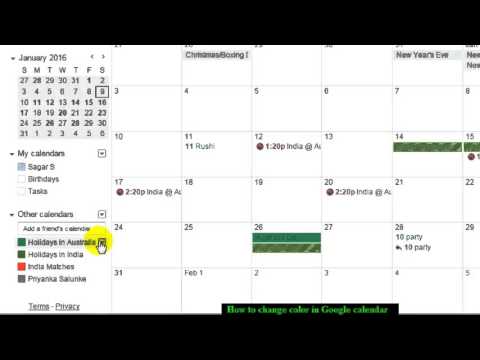 How to change the color in Google Calendar How to change the color in Google Calendar