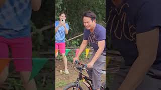 อย่าสั่นๆ !! พ่อพี่โมกุล ลองสนามครั้งแรก #แผ่นดินนักปั่น #mountainbike #bike #funny