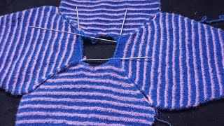 Reglan Neck cutting | Easy way of cutting Reglan Neck with Round Neck cutting | Knitting design