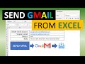 Send Google Mail From Excel - 3 Different Options