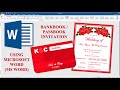 BANKBOOK/PASSBOOK | How to make WEDDING INVITATION in Microsoft Word (MS Word) | Cassy Soriano