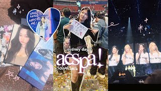 AESPA concert vlog *ੈ✩ soundcheck experience + average fangirl activities (ningning noticed me 😵)