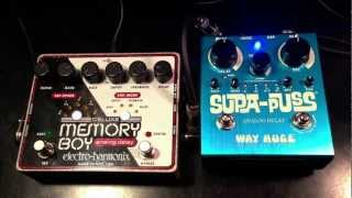 Electro Harmonix Deluxe Memory Boy vs Way Huge Supa Puss Analog Delay