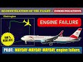 MAYDAY. Engine failure. Emergency return | Austrian Airlines Boeing 767-300 | Washington Dulles, ATC