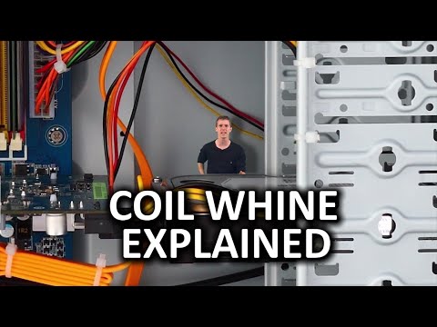 Which two components in a system might give out a loud whining noise?