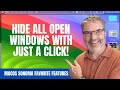 Show Your Desktop with a Click on macOS Sonoma: Favorite new Feature!