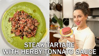 Savory Steak Tartare & Herby Tonnato Sauce!
