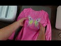 how to use cricut printable iron on girl s shirt tutorial with cricut joy xtra