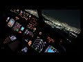 4k unbelievable ils approach @ night b737