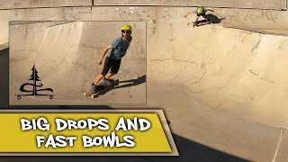 Longboarding in a Skatepark 2025! Shredding Vert at Calvary Skatepark - Cement Surfing