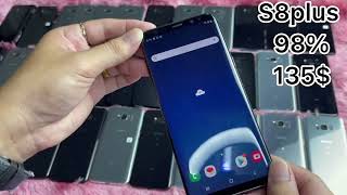 ទូរស័ព្ទមួយទឹកគុណភាពល្អ samsung S8 plus 98% 135$ K1 phon shop