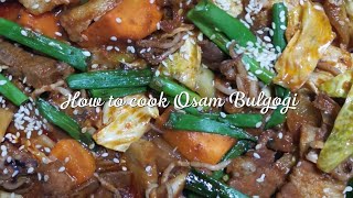 How to cook osam bulgogi