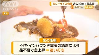 カレーライス物価　過去10年で最高値【知っておきたい！】【グッド！モーニング】(2024年8月19日)