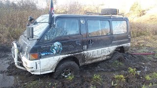 Off road Delica x3 in Siberia / 3 делики вдоль р. Бердь