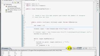 Reading Text Files Using Eclipse