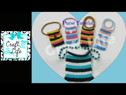 Craft Life Purse Tutorial on One Rainbow Loom Craft Life Purse Tutorial on One Rainbow Loom