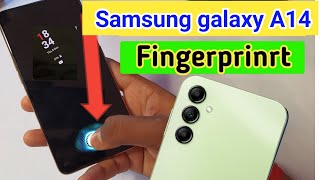 Samsung a14 in display fingerprint setting/Samsung a14 fingerprint screen lock/fingerprint sensor