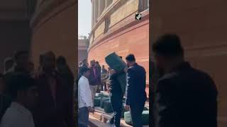 Copies of Union Budget 2023 arrive at Parliament