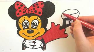 How to Draw Minnie Mouse  (Full Body)