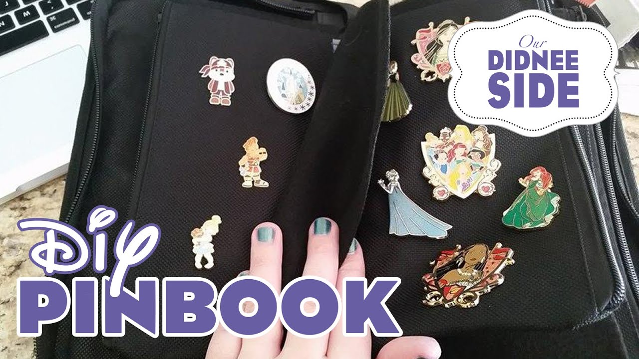 DIY Disney Pin Trading Book - Using Dollar Store Items - YouTube