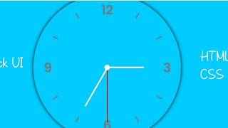 Demo analog clock ui || HTML || CSS