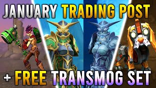 First Look at NEW January Trading Post Items \u0026 Get a FREE Transmog Set! | WoW The War Within